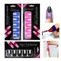 2016 Nail Tools Nagellak Lijm Spill Sticker Afdrukken Edge Gel Nagellak Spill-Proof Plastic Nail Art Tool