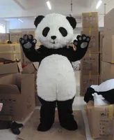 Carácter lindo de la panda gigante traje de la mascota animal del oso panda de la historieta del vestido de lujo para Halloween