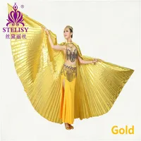 2017 New Egyptian Egypt Belly Dance Costume Isis Wings Dance wear (no stick) 11 colors