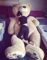 MorisMos Giant Teddybär mit großen Abdrücken Plüsch COVER nur hellbraun