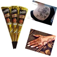 High Quality Henna Tattoo Paint For Body Art Natural Inaian Tattoo Henna Paste For Body Drawing Brown Arabic Tattoos