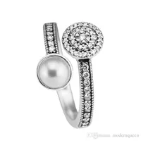 Perlenringe passt für Band Frauenstil S925 Sterling Silber Leuchtende Glühring H9