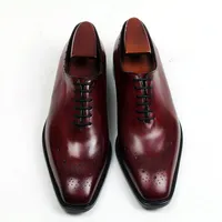 Zapatos de vestir de los hombres Oxfords zapatos Zapatos de los hombres Zapatos personalizados hechos a mano Cuero de becerro genuino Venta caliente HD-255