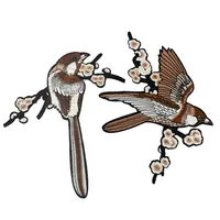 衣類の鉄のための服の鉄の鳥の鳥のパッチのための服の鉄の衝撃的なパッチ刺繍バッジの縫い付く