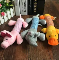 귀여운 개 장난감 애완 동물 강아지 봉제 사운드 씹는 씹는 사람 삐걱 거리는 돼지 코끼리 오리 장난감 사랑스러운 애완 동물 장난감