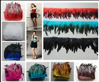 Free Shipping 5 yards/lot 12-15 cm /5-6 inches Coque Rooster Tail Feather Trimming Fringe. 10 color You choose