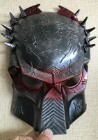 Nuovo Cosplay Quality Costume Ball Aliens VS Predator Avpr Red Eye Mask Halloween Dance Festa di compleanno Masquerade --- Lovely