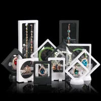 Merk Fabriek Aanbod Pet Transparante Membraan Sieraden Display Standhouder Verpakkingsdoos Bescherm Jewellery Drijvende Presentatie Case
