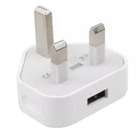 UK 3 Pin Mains Charger Adapter Plug 5V 1A UK USB Wall Adapter For Smartphone Android Tablet Pc Universal