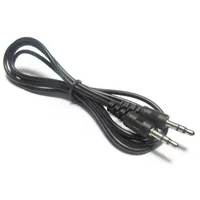 Aux-Kabel 3,5 mm 50 cm Stecker auf Stecker Audio Aux-Stecker 3-Ring-Mini-AV-Kabel schwarze Farbe gute Qualität
