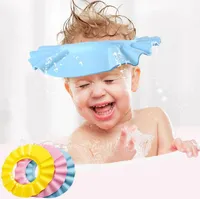 Nyaste borddusch keps skydda schampo för baby hälsa bad badvatten vattentäta kepsar hatt barn barn barn tvätt hår sköld hatt