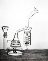 Пьянящий Beaker Glass Bong Fliter Проц стекла Bubbler Череп катушки и Honeycomb Percolator Ресайклер Водопроводные трубы Sprial нефтяных вышек черешка