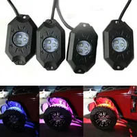 9W LED Rock Licht Kit Musik Bluetooth Kontrolle Fahrzeug Stimmung Licht für 4x4 4wd LKW ATV SUV Offroad