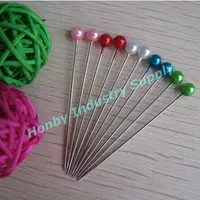 Whole 55mm Colorfull-Kugelkopf-Stick-Muslim-Hijab-Pins in gemischter Farbe, 1000 PCs pro Bestellung