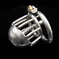 New Super Small Male Chastity Device 50MM Adult Cock Cage With Urethral Catheter BDSM Sex Toys Stainless Steel Chastity Belt
