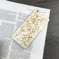 Bling Glitter Goldleaf Gold Foil Case na iPhone 13 Pro Max 12 Mini 11 XR XS 8 Plus Cover TPU
