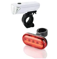 Waterproof Bike Lights Set With 1 Head Light and 1 Rear Light Tail Light USB Rechargeable Cycling Lights Bicycle Accessories