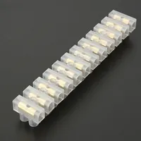 Wholesale-Screw Terminal Barrier Connector 5pcs Electrical Wire Connection 12Position Barrier Terminal Strip Block 3A