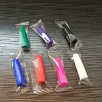 Kleurrijke individuele pakket lange stijl siliconen mondstuk wegwerptest tips rubberen testkap voor 510 Atomizers CE4 CE5 ego