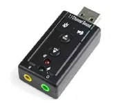 Горячие продажи Портативный ПК Звуковая карта Виртуальный 7.1 Канал 3D внешний 2.0 USB Audio Sound Card Adapter для ПК Ноутбук