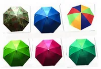 새로운 도착 위장 Foldable 머리 장식 일 우산 낚시 하이킹 해변 캠핑 모자 모자 모자 모자 야외 스포츠 우산 모자 모자