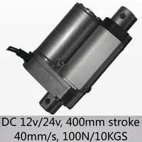 16&quot;/400mm stroke linear actuator 40mm/s high speed 100n 10kgs load dc 12v and 24v for windows