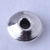 Mini redonda del grano del espaciador de los encantos 1000pcs / lot retro plata antigua / colgante de bronce de aleación de zinc de bricolaje 3326z joyería