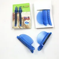 (2pcs / bolsa) Envío gratis color azul al por mayor plástico fácil velocidad separador separador clips de peinado herramientas de styling clips instalación
