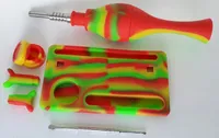 silicone kit NC Paille et Dab Tool Kit 14mm plates-formes pétrolières joint d'embout de titane Micro eau Verre Pipes en stock