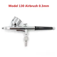 Model 130 Yeni 0.3mm Hava Fırçası Mini Boya Sprey Tabancası Çift Eylem Airbrush Kiti 7cc Kupası Kek Dekorasyon Boya Aracı