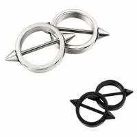 10pcs Fashion Nipple Barbells bars 316L Surgical Steel Round Circle Nipple Piercing 14G Nipple Rings body piercing jewelry