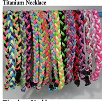 Germanium titanium 3 ropes necklace tornado braided SPORTS football baseball new tornado pendant healthy Fashion body jewelry 18&quot; 20&quot;22&quot;