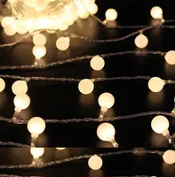 2m 20 LED bola de bola operada luzes de cadeia de diodo emissor de luz para festa de xmas festa de casamento decoração de Natal flasher luzes de fadas
