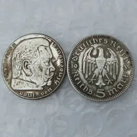 Deutschland 5 Mark EAGLE 1935ADEFGJ 6 STÜCKE Mintmarks Handwerk für ausgewählte Silber überzogene Kopie Münzen Metallstirben Fertigung Fabrik Preis