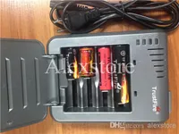 Chargeur de feu d'origine Trust trustfire tr-003 rechargeable US EU AU UK charge à quatre emplacements pour 14500 16340 18500 18650 batterie lithium DHL