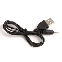 1000pcs/lot USB charge cable to DC 2.5 mm to usb plug/jack power cord