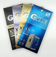 자외선 XR XS 맥스 8 플러스 삼성 갤럭시 S7 사용자 정의 인쇄에 대한 자외선 소매 패키지 팩 상자 가방 포장 강화 유리 화면 보호기