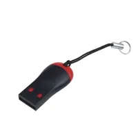 Transmissão de dados Slim USB 2.0 Mini Micro SD T-Flash Leitor de Cartão de Memória TF M2 Mini Micro Top qualidade Venda Quente
