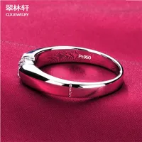 Gioielli Diamante ESCVD 0.39 Karat Simulazione Diamond Ring Anello per uomo di fascia alta Amanti di fidanzamento o fede