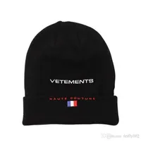 2017 Yeni MEKSUPLARı Beanies HAUTE COUTURE LOGO Fransa Bayrağı Yün Kap Örme Şapka Moda Erkekler Kadınlar Soğuk Kap HFLSMZ002