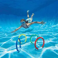 تجمع المياه الغوص لعبة السباحة الشاطئ لعبة عطلة الصيف لعبة عصا الدائري 4 قطعة / المجموعة