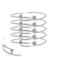 Le bracelet de mode 10pcs propose un toner en acier inoxydable avec des bracelets d'air de fil de cuivre réglables, en bijoux faits maison
