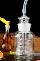 El filtro doble de enganche se puede limpiar con una cachimba de vidrio, entrega aleatoria de colores, tuberías de agua, bongs de vidrio, cachimbas de cristal, pipa para fumar