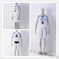 No.4 Kuroko No Basuke Rakuzan 4 Akashi Seijuro Basketbal Jersey Shorts Cosplay Kostuums Sportkleding Uniform Gratis Verzending