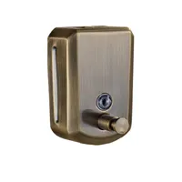 Parede Montada Antiga Bronze 800ml Liquid Hand Hoap Dispenser Aço Inoxidável Acessórios de Banheiro Bomba Sanitizer Cozinha
