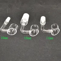 bucket quartz banger Smoking Pipes 2mm thick Frosted Polish nail 90 45 degree for Glass Water Bongs Hookahs Tool Oil Rigs
