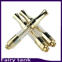 Top quality wax oil atomizer fairy tank Gold ceramic coil wickless cartridge 510 cartridge glass VS g2 92a3 TH205 T2 Liberty atomizer-1