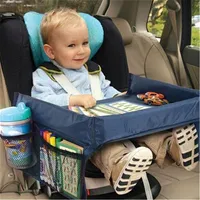 Ny Högkvalitativ Vattentät Bord Bilstol Bricka Storage Barn Barn Leksaker Spädbarn Barnvagn Hållare Biltillförsel Vattenbord