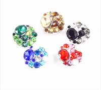 20mm Noosa bouton pression avec alliage diamant charme bouton bracelets bricolage bijoux accessoires bouton pour boucles d'oreilles anneaux bracelets pendentif