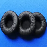 100 mack 55mm de couro para a orelha de couro para os fones de ouvido de fones de ouvido almofadas de orelha de fone de ouvido duarable tampa de esponja de 5,5 cm na maioria dos fones de ouvido